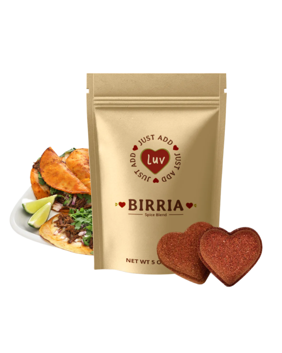 Birria Luv Bombs (2 per bag) Mild (Regular) & Medium (Picante) Spice Levels with Rich Flavor