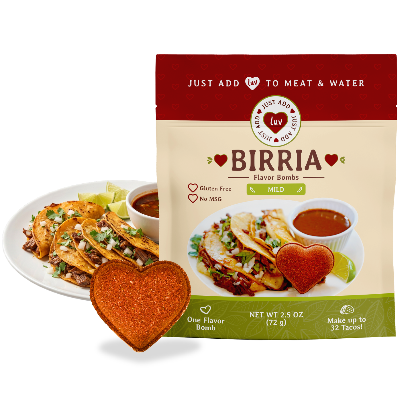 Birria Luv Bombs (1 Per Bag) Mild or Medium