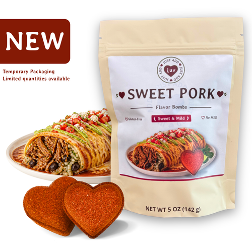 Sweet Pork Luv Bombs (2 per bag) - Burritos, Salads, Tacos and More