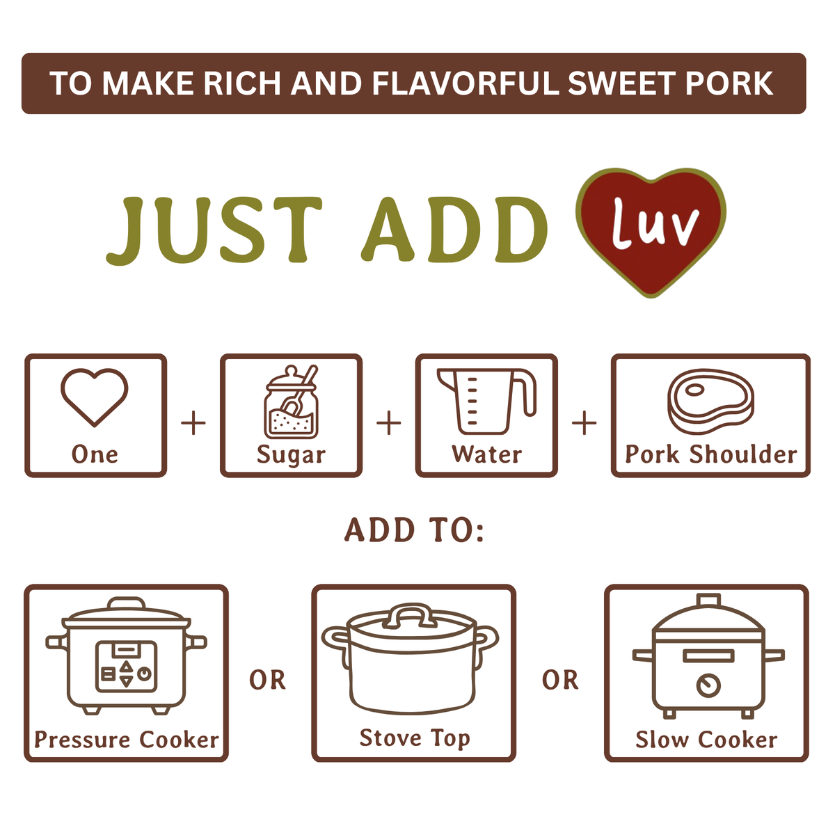 Sweet Pork Luv Bombs (2 per bag) - Burritos, Salads, Tacos and More