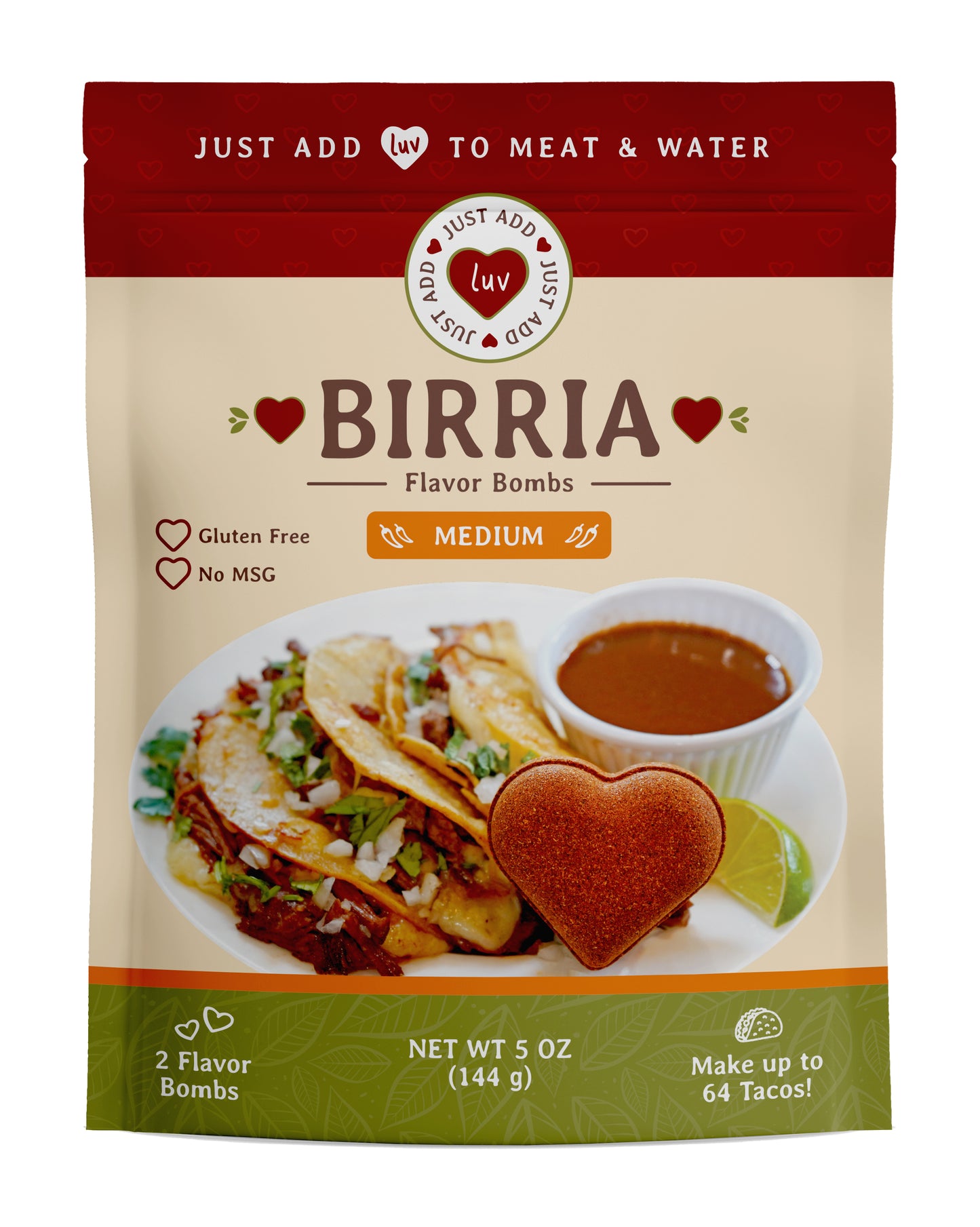Birria Luv Bombs (2 per bag) Mild or Medium