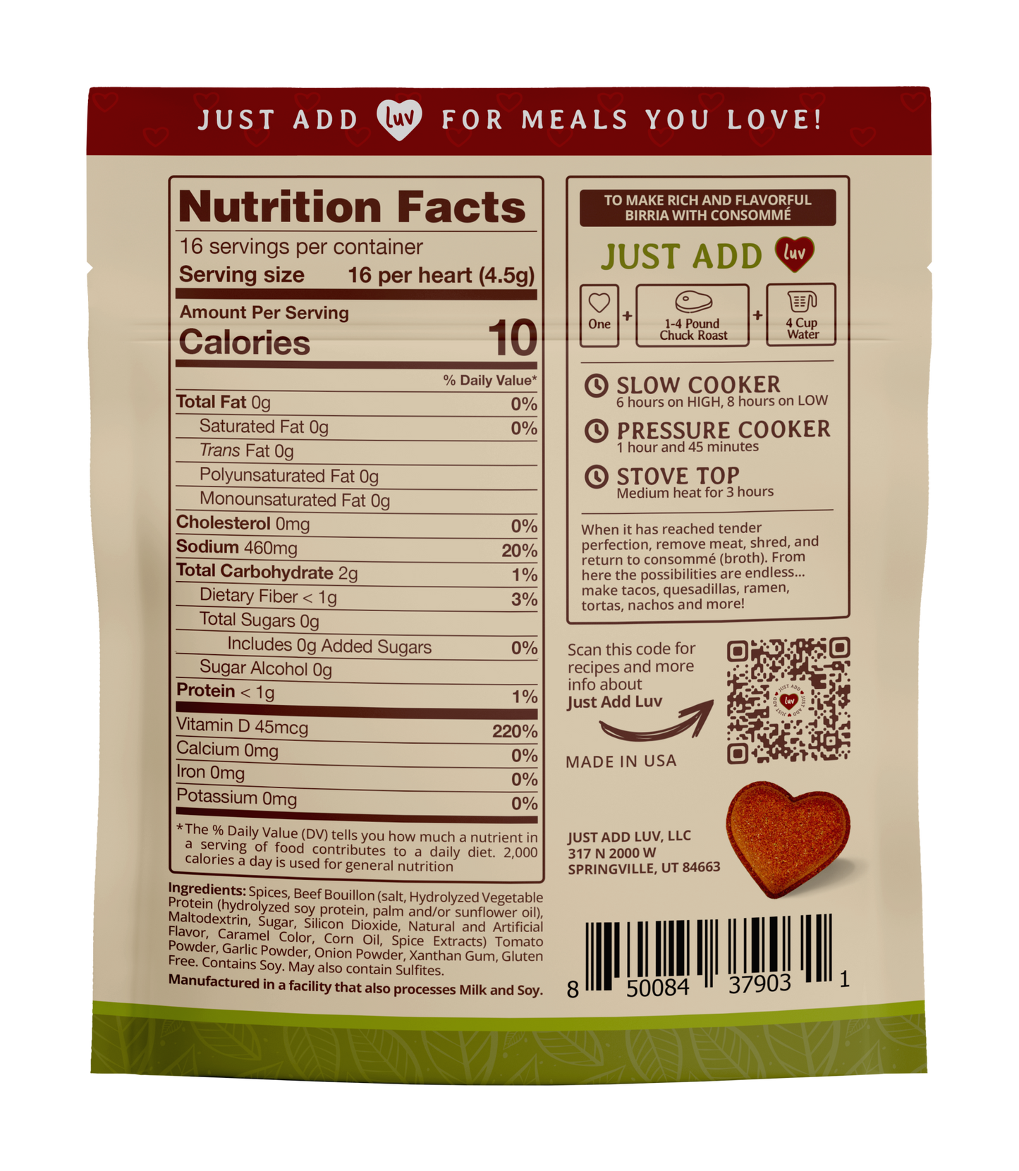 Birria Luv Bombs (1 Per Bag) Mild or Medium