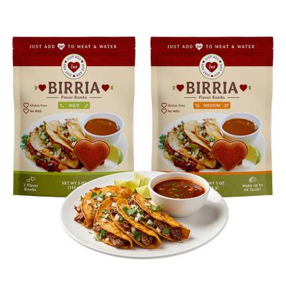 Birria Luv Bombs (2 per bag) Mild & Medium
