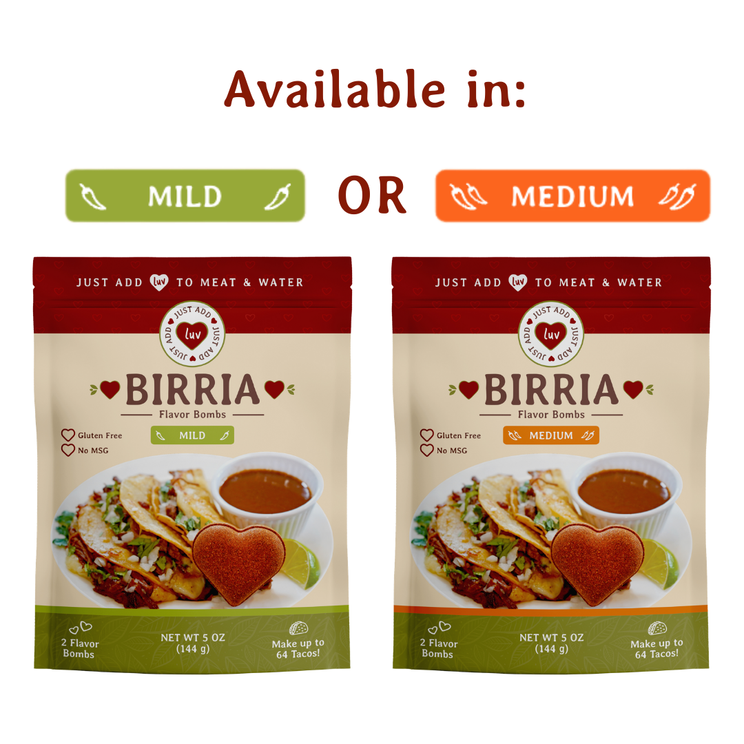 Birria Luv Bombs (2 per bag) Mild & Medium