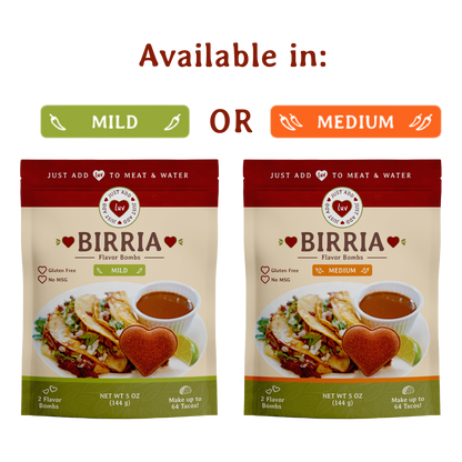 Birria Luv Bombs (2 per bag) Mild & Medium