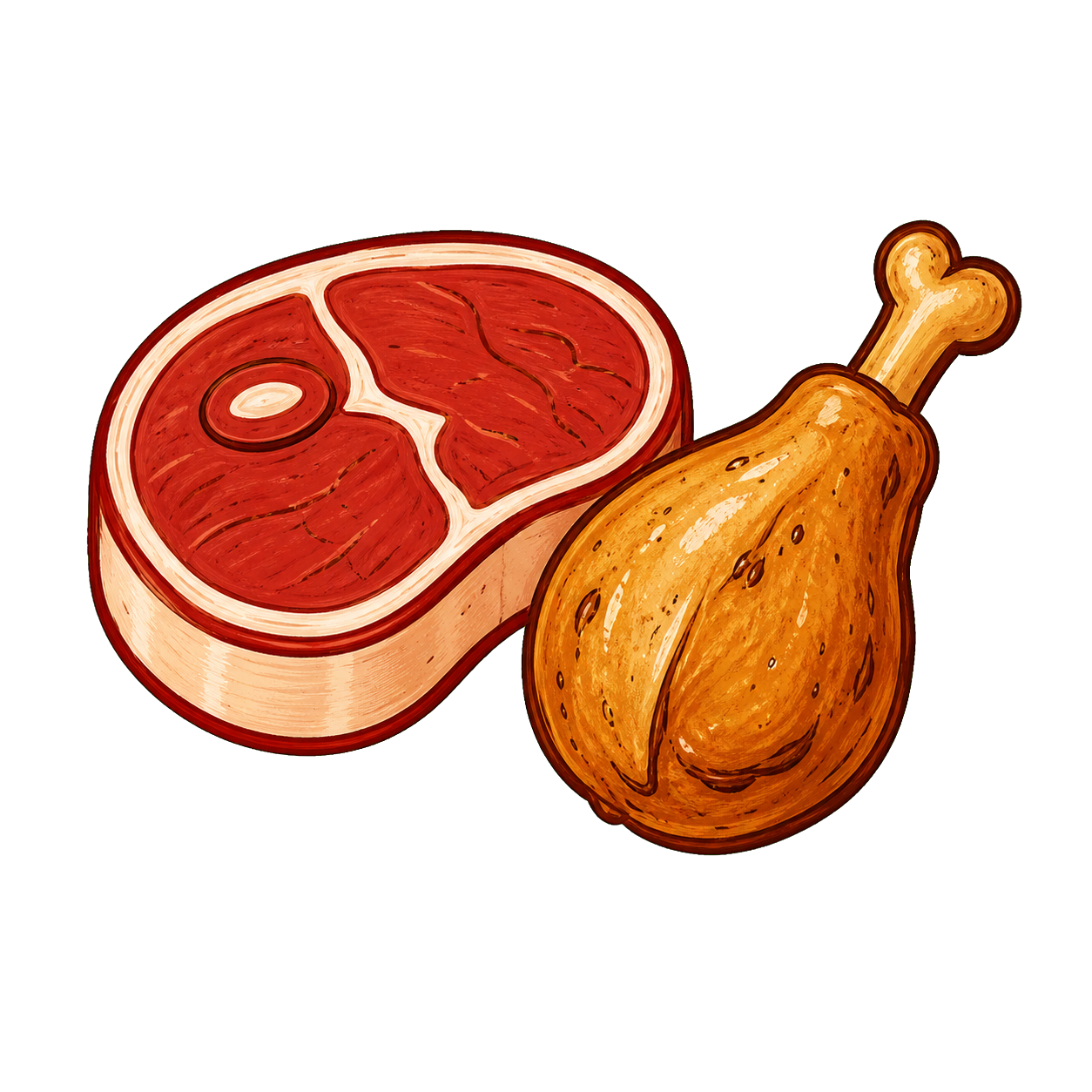 Meat and chicken